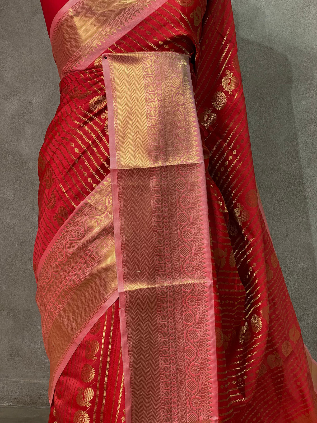 Red banarasi silksaree -LZ8B