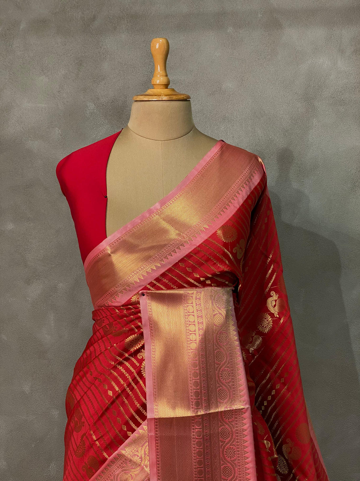 Red banarasi silksaree -LZ8B