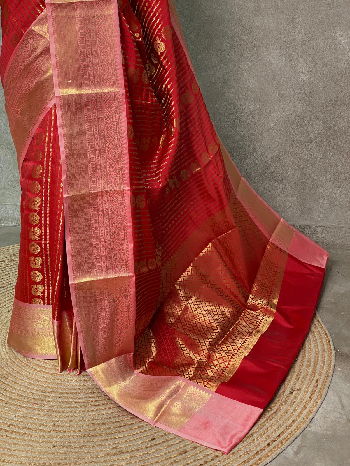 Red banarasi silksaree -LZ8B