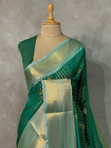 Green banarasi silksaree -LZ8