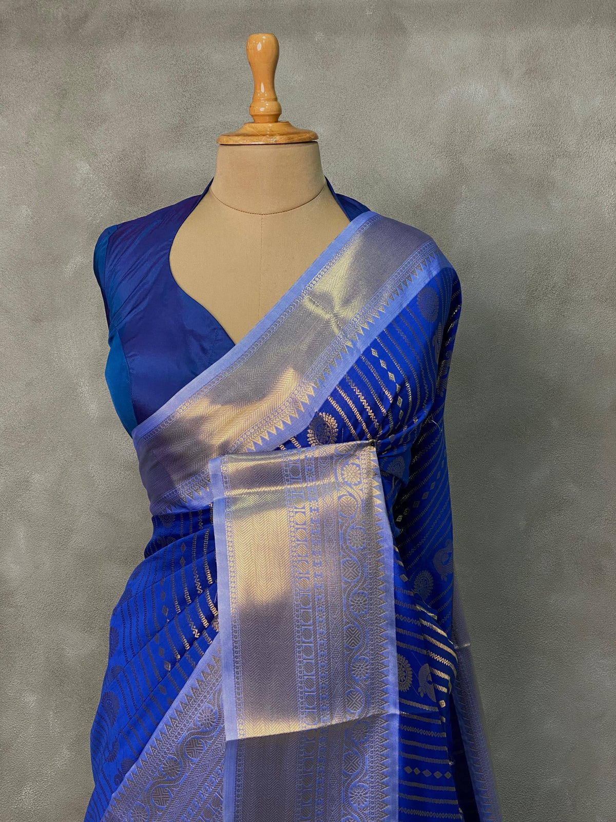Royal Blue banarasi silksaree -LZ8A
