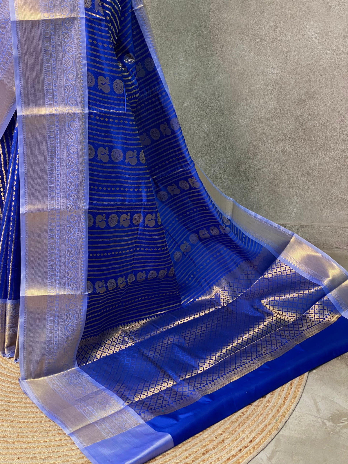 Royal Blue banarasi silksaree -LZ8A
