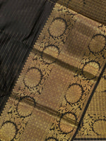 Black Semi Banarasi saree - LZ9A