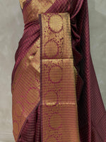 Maroon Semi Banarasi saree - LZ9C