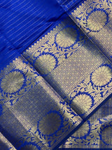 Blue Semi Banarasi saree - LZ9D