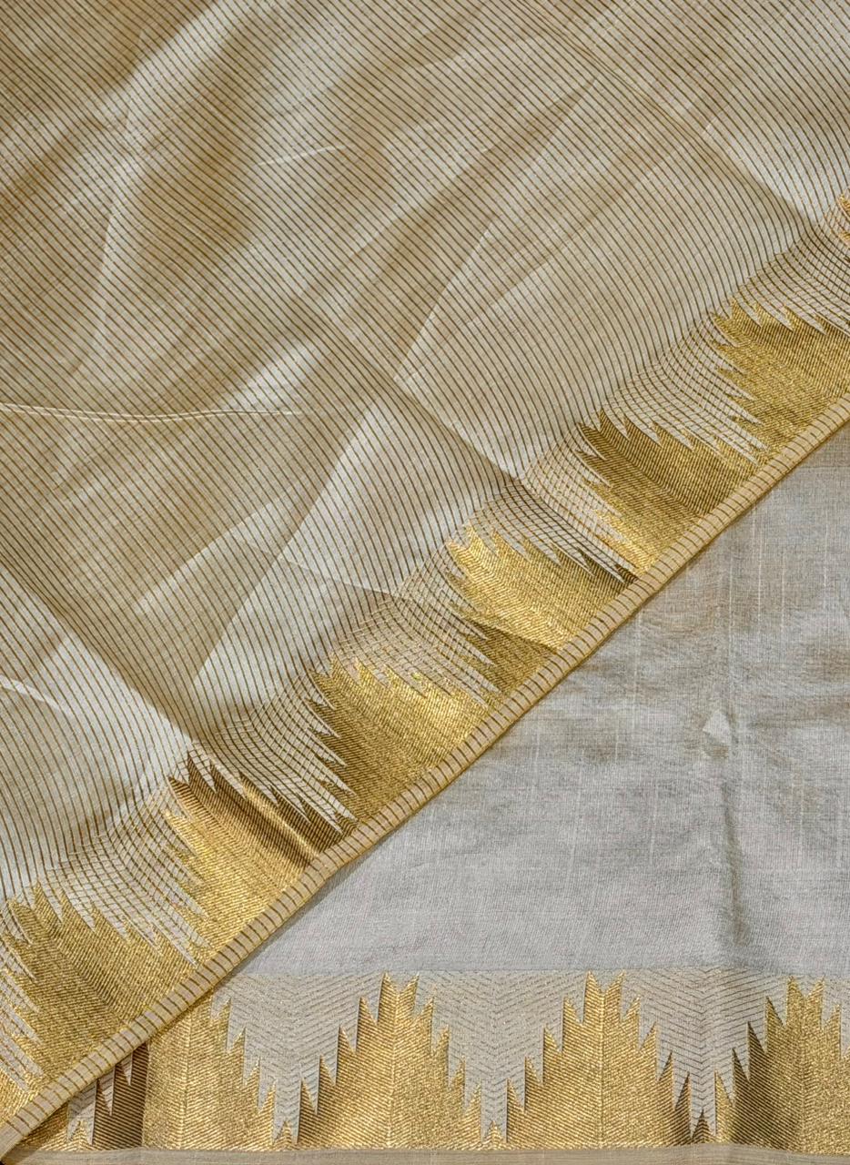 Semi Tussar Saree- ONAM26E