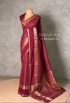 Deep wine Soft silk Saree - PBRFA4