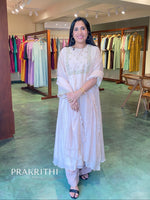 Beige color chanderi salwar set - SLN48