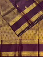 Deep Purple kanchipuram silk saree- PSSR201