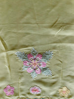 Pastal Yellow Pure Organza sareesaree -PBR11