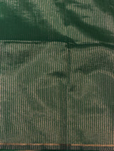 Teal Green semi tusser silk saree - PBRSS2