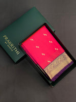 Magenta and Purple kanchipuram silk saree- PSSR200