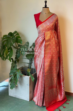 Red Bridal banarasi silksaree -PBR9B