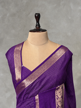 Violet Soft silk Saree - PBRFA4E