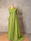 Green semi tusser silk saree - PBRSS3