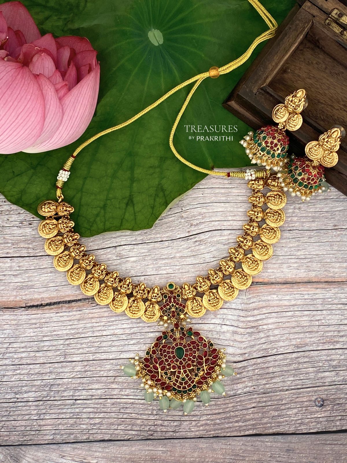 Lakshmi Kasu Necklace Set - JN69