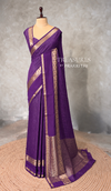 Violet Soft silk Saree - PBRFA4E