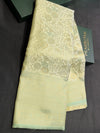 Pastal green Soft satin brocade Silk Saree - PBRMJ8E