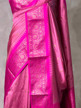 Onion Pink and Magenta Silk saree - PBRZU3D