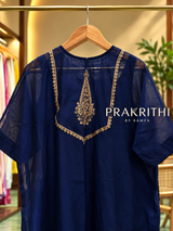 Navy Blue organza Antifit outfit-PBRANTI5