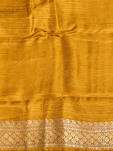 Yellow Viscose Silk Saree - PBRATH5A