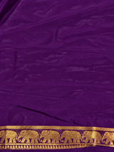 Violet mysore crepe Silk Saree - PBRMJ1M