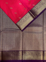 Magenta and Purple kanchipuram silk saree- PSSR200