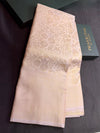 Pastal Nude lavender Soft satin brocade Silk Saree - PBRMJ8