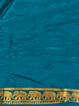 Blue mysore crepe Silk Saree - PBRMJ1O