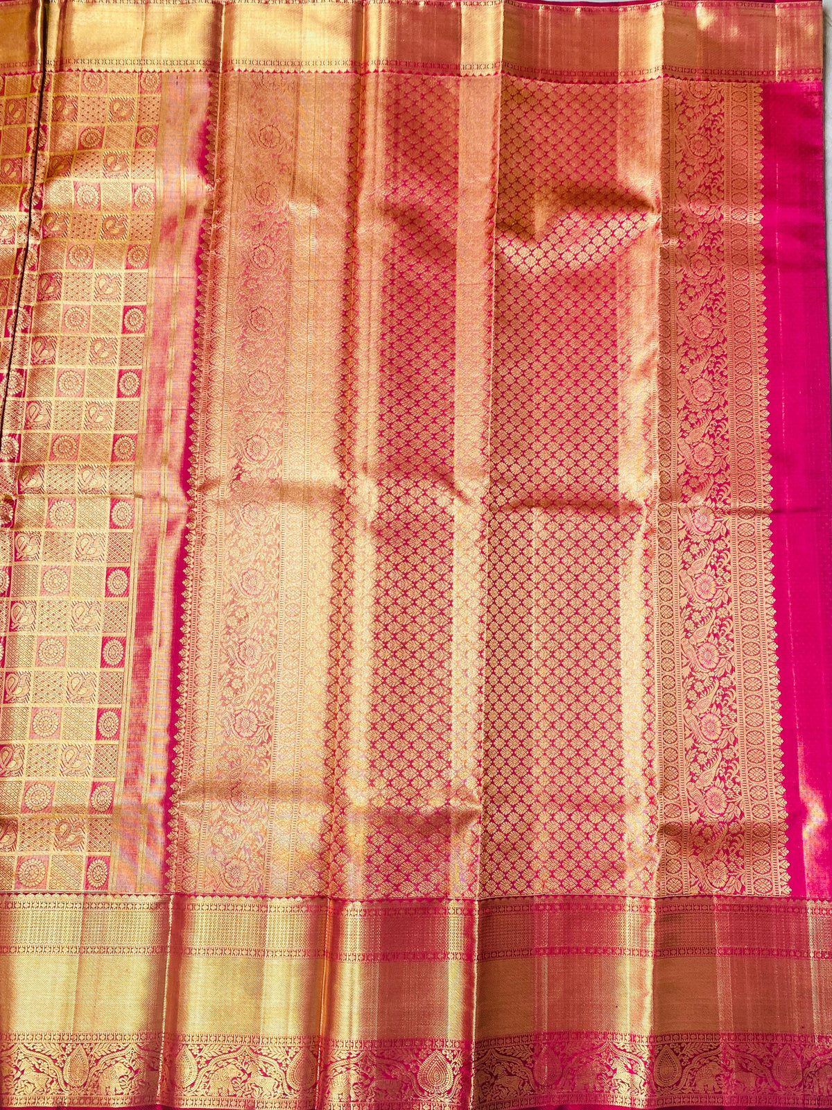 Pure tissue kanchipuram 2g zari saree - PK25