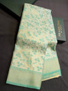 Pastal blue Soft satin brocade Silk Saree - PBRMJ9c