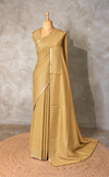 Light gold semi tusser silk saree - PBRSS3B