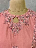 Pink premium velvet salwar set - SLV08