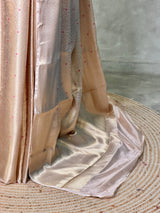 Light gold Brocade banarasi saree -MPSB51DE