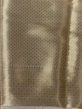 Light gold Brocade banarasi saree -MPSB51DE