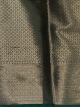 Dark Green Brocade banarasi saree -MPSB51B