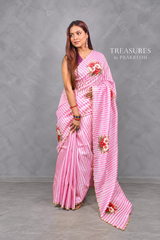 Pink Pure Kora tissue Saree- PBRARSH1B