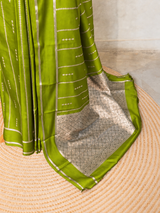 Light Green soft Gajji silk saree- PBRNAK5B