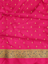 Dark Pink soft Gajji silk saree- PBRNAK5H