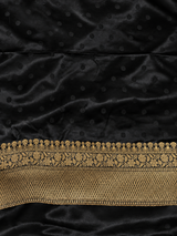 Black Satin silk Saree - PBRKIV6D