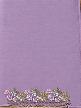 Lavender Organza Designer saree- PBRCK7B