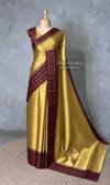 Gold and maroon tissue banarasi Saree - PFAZ25