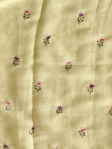 Pastal Yellow Crush Georgette Saree - PBRCHAND1