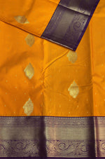 Yellow and Deep Purple kanchipuram silk saree- PSSR202