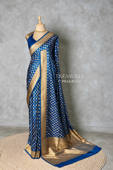 Blue Satin silk Saree - PBRKIV6E