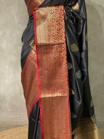 Black Banarasi saree -BSP3J