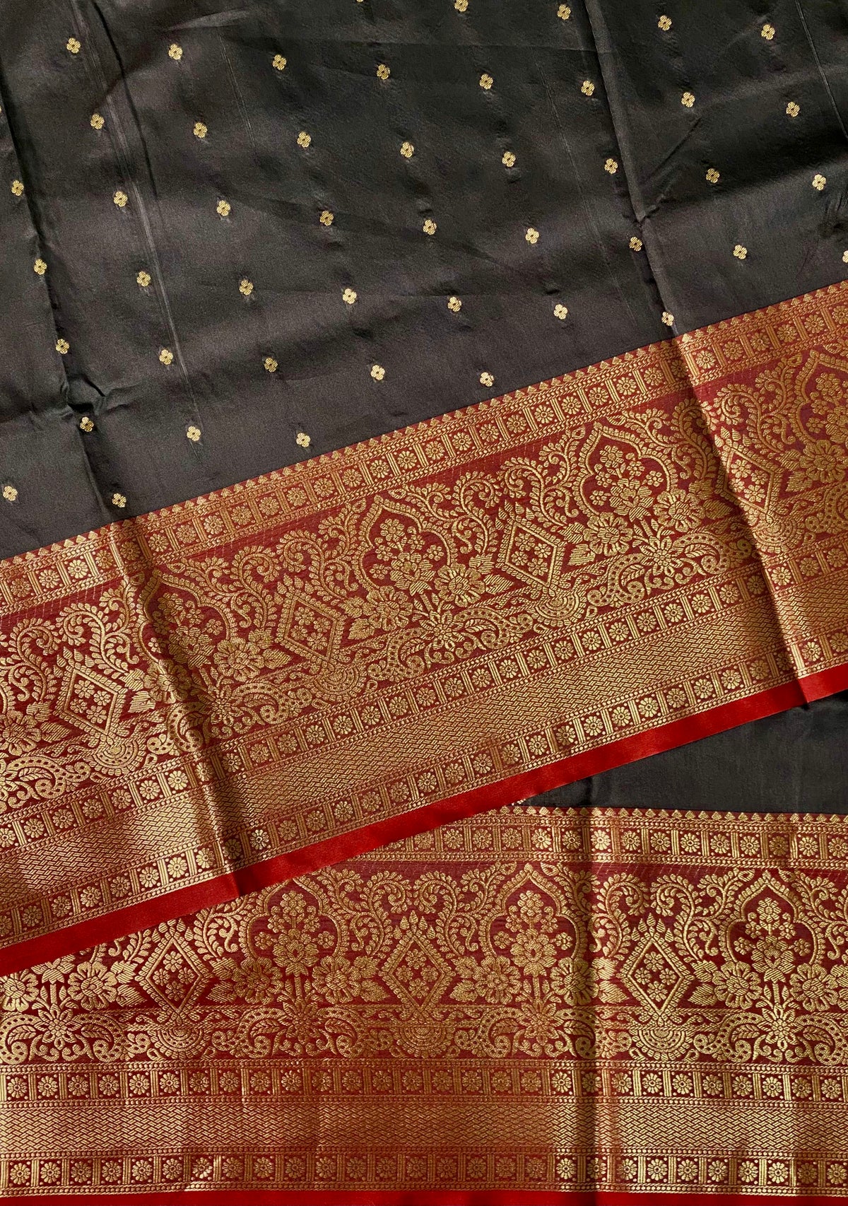 Black Banarasi saree -BSP3J