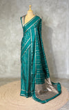 Aqua Blue soft Gajji silk saree- PBRNAK5D