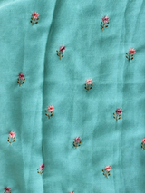 Aqua Blue Crush Georgette Saree - PBRCHAND1A
