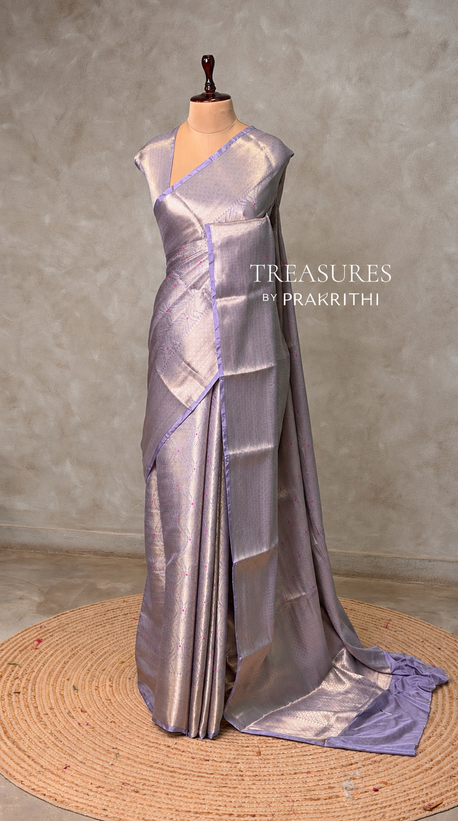 Blue Brocade banarasi saree -MPSB51D